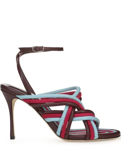 Sergio Rossi Sr Watamu Sandals In Red