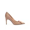 Sergio Rossi Sr1 Pointed Toe Pumps In Beige