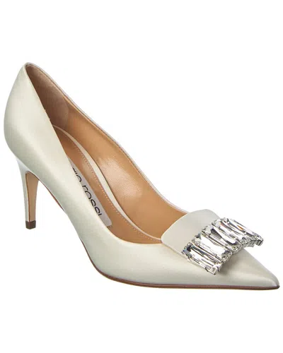 Sergio Rossi Sr1 Bridal Satin Pump In Animal Print