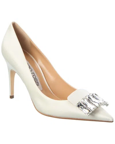 Sergio Rossi Sr1 Bridal Satin Pump In White