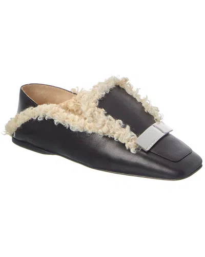 Sergio Rossi Sr1 Leather Loafer In Black