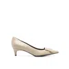 Sergio Rossi Sr1 Leather Pumps In Beige