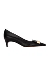 Sergio Rossi Sr1 Buckle Pointed High Heels In Black
