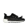Sergio Rossi Sr1 Running Crystals Sneakers With Sparkling Elegance In Black
