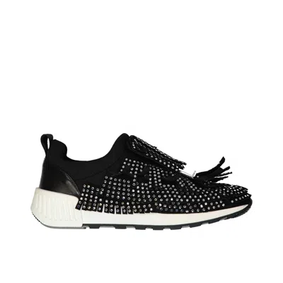 SERGIO ROSSI SR1 RUNNING CRYSTALS SNEAKERS