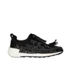 Sergio Rossi Sr1 Running Crystals Sneakers In Black