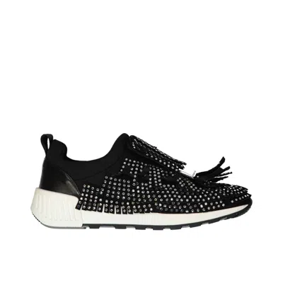 SERGIO ROSSI SERGIO ROSSI SR1 RUNNING CRYSTALS SNEAKERS WITH SPARKLING ELEGANCE