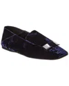 Sergio Rossi Sr1 Velvet Loafer In Blue