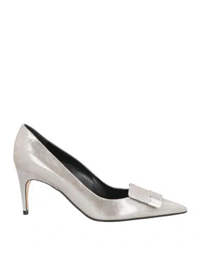 Sergio Rossi Sr1 Woman Pumps Silver Size 6 Leather