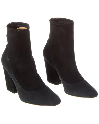 Pre-owned Sergio Rossi Suede Ankle Boot (authentic Pre-loved) In Black