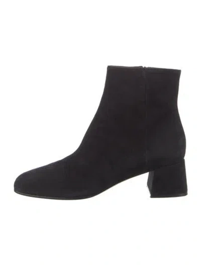 Pre-owned Sergio Rossi Suede Boots In Black