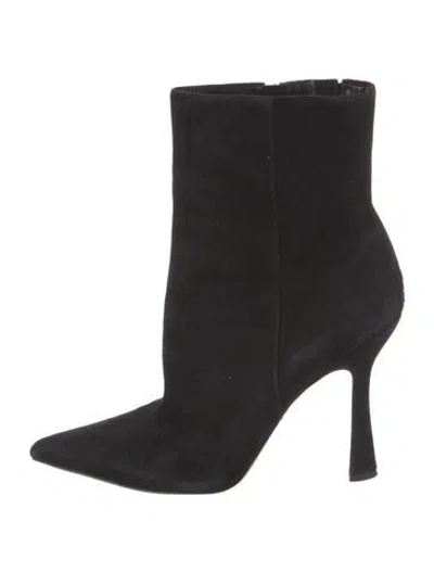 Pre-owned Sergio Rossi Suede Boots In Black