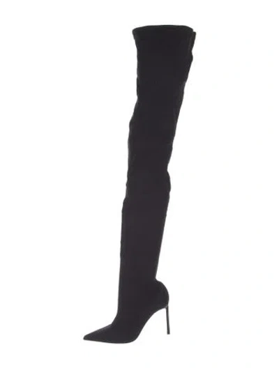 Pre-owned Sergio Rossi Suede Boots In Black