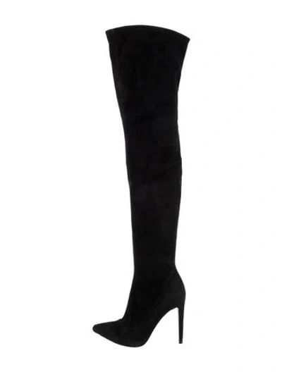 Pre-owned Sergio Rossi Suede Boots In Black