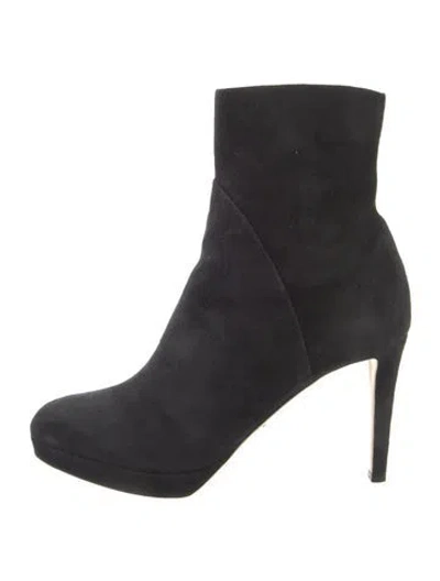 Pre-owned Sergio Rossi Suede Boots In Blue