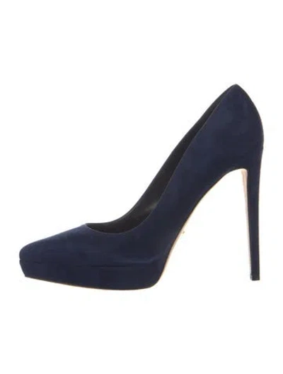 Pre-owned Sergio Rossi Suede Boots In Blue