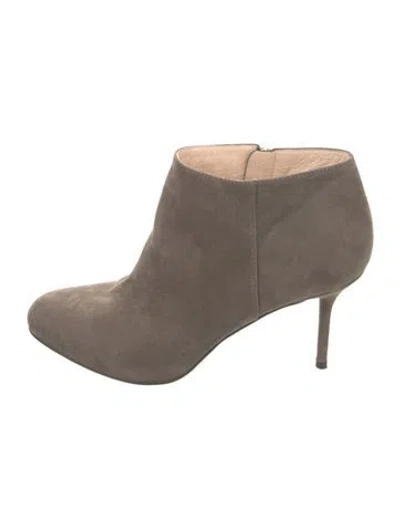 Pre-owned Sergio Rossi Suede Boots In Gray