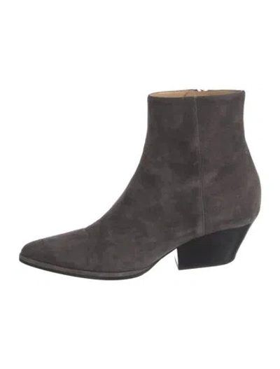 Pre-owned Sergio Rossi Suede Boots In Gray