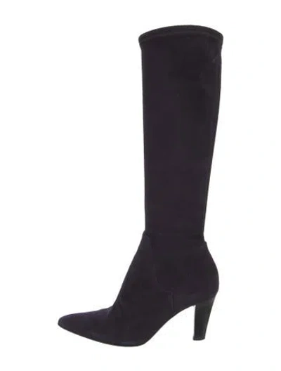 Pre-owned Sergio Rossi Suede Boots In Multi
