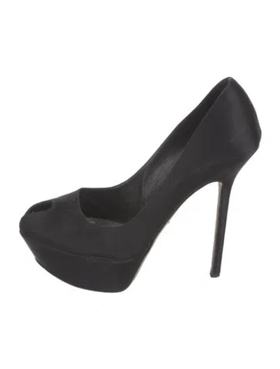 Pre-owned Sergio Rossi Suede Pumps In Black