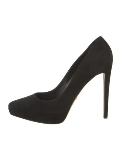 Pre-owned Sergio Rossi Suede Pumps In Black