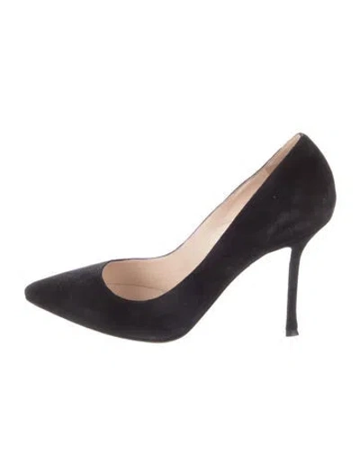 Pre-owned Sergio Rossi Suede Pumps In Blue
