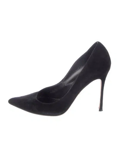 Pre-owned Sergio Rossi Suede Pumps In Blue
