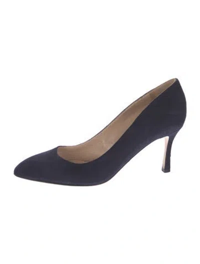 Pre-owned Sergio Rossi Suede Pumps In Blue