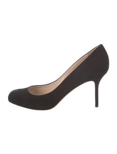 Pre-owned Sergio Rossi Suede Pumps In Brown