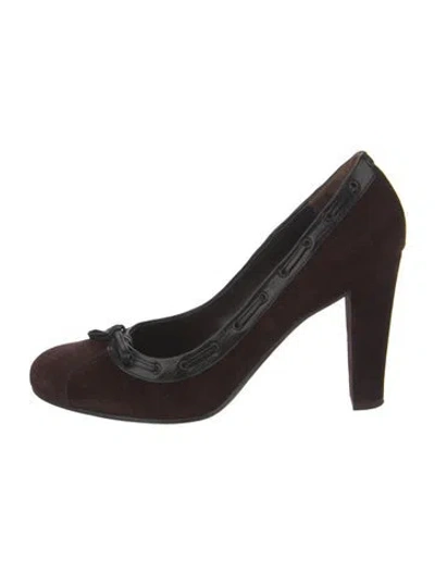 Pre-owned Sergio Rossi Suede Pumps In Multi