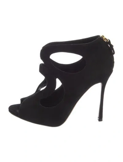 Pre-owned Sergio Rossi Suede Pumps In Multi