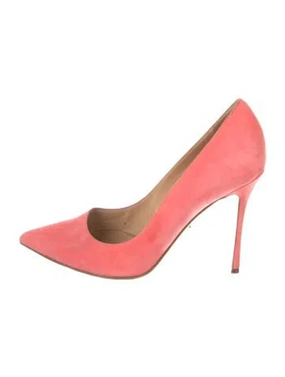 Pre-owned Sergio Rossi Suede Pumps In Pink