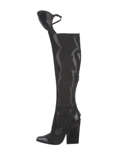 Pre-owned Sergio Rossi Suede Sock Boots In Multi