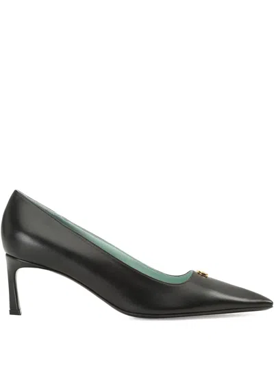 Sergio Rossi Surge Logo-plaque Pumps In Black