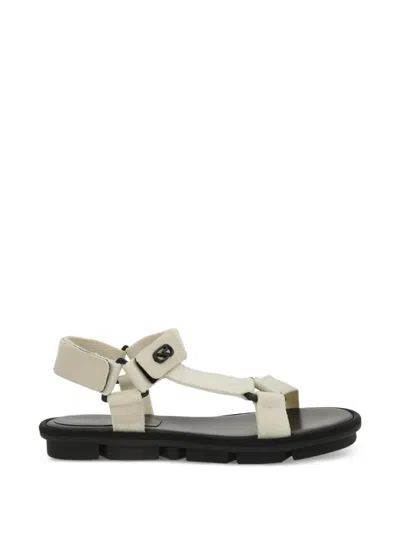 Sergio Rossi Trail Touch-strap Sandals In White