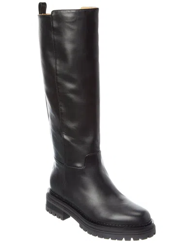 Sergio Rossi Urban Leather Knee-high Boot In Black