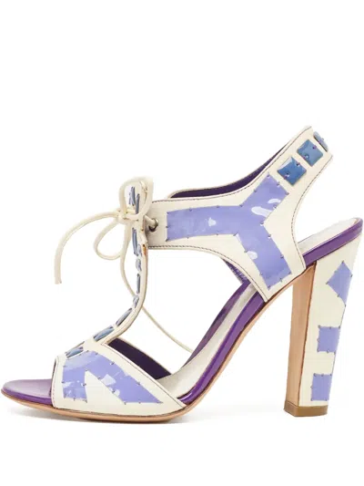 Pre-owned Sergio Rossi Vintage 105mm Leather Heeled Sandals