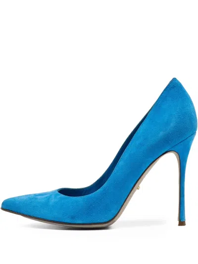 Pre-owned Sergio Rossi Vintage 110mm Suede Leather Pumps