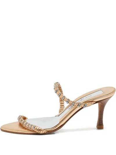 Pre-owned Sergio Rossi Vintage 1142465 Gold In Yellow