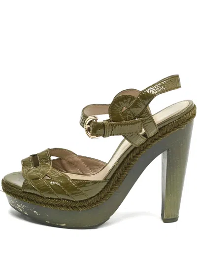 Pre-owned Sergio Rossi Vintage 1154657 Green