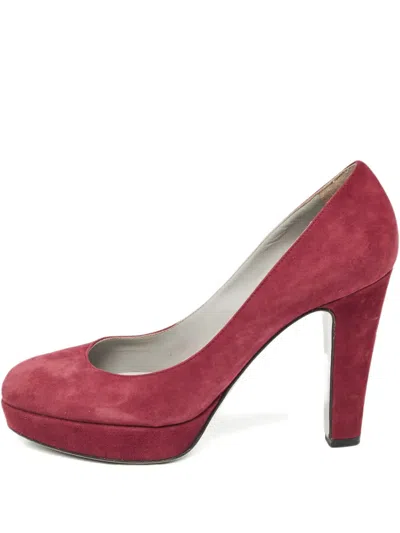 Pre-owned Sergio Rossi Vintage 115mm Suede Platform Pumps