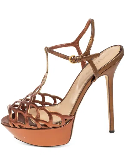 Pre-owned Sergio Rossi Vintage 140mm Leather Sandals
