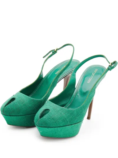 Pre-owned Sergio Rossi Vintage 160mm Slingback Sandals