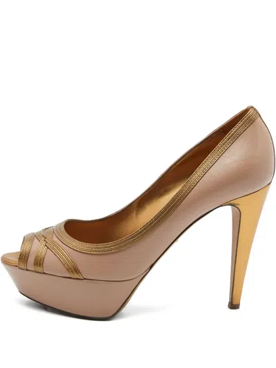 Pre-owned Sergio Rossi Vintage 2023 125mm Platform Shoes In Pink