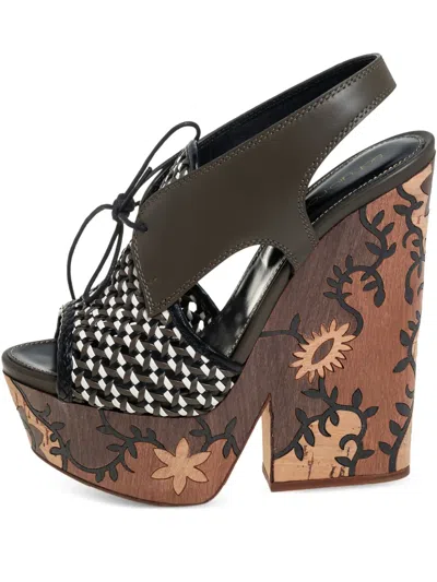 Pre-owned Sergio Rossi Vintage 70mm Leather Platform Sandals