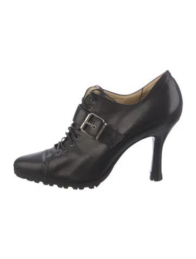 Pre-owned Sergio Rossi Vintage Leather Pumps In Black