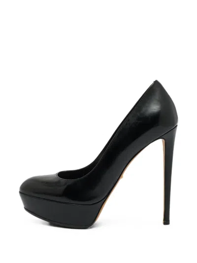 Pre-owned Sergio Rossi Vintage Platform Pumps In Black