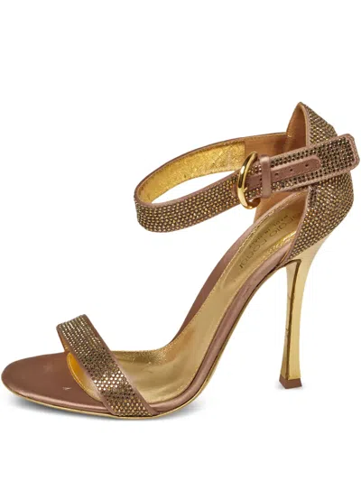Pre-owned Sergio Rossi Vintage  110mm Crystal-embellishment Sandals