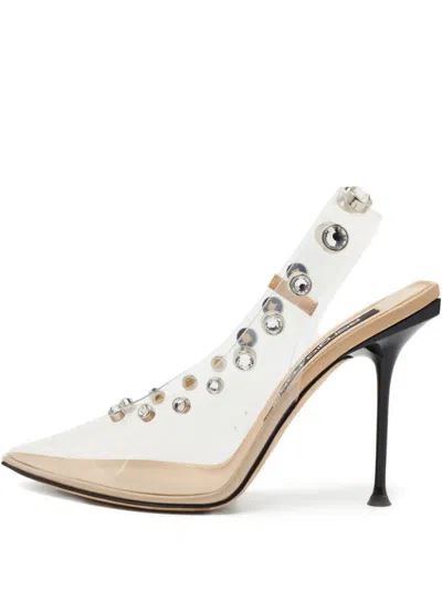 Pre-owned Sergio Rossi Vintage  110mm Milano Crystal-embellished Pumps