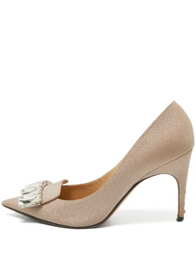 Pre-owned Sergio Rossi Vintage  95mm Crystal-embellished Pumps